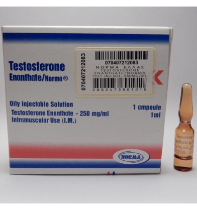 Testosterone Enanthate Norma, 250 mg / ml, 1 ml vial